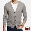 Pull en cachemire pour homme Fance Cardigan entièrement façonné